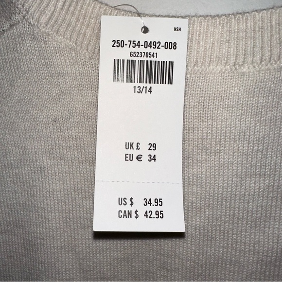 Abercrombie kids Daisy pattern sweater vest Knit Sweater Youth Size 13/14 NWT - Picture 5 of 7